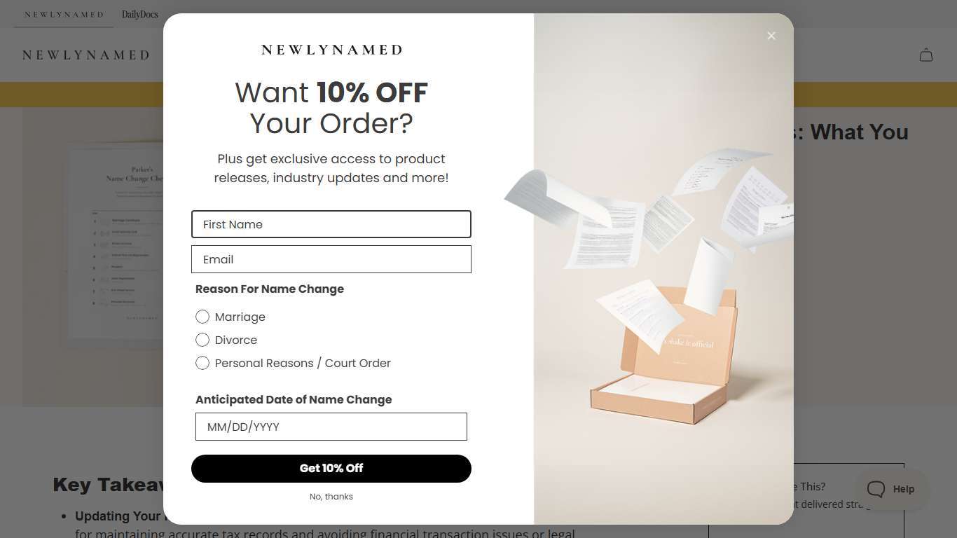 IRS Name Change Guide: How to Update Your Tax Records (2026) – NewlyNamed